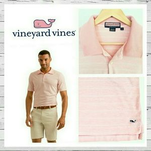 Vineyard Vines Striped Performance Polo Sz M