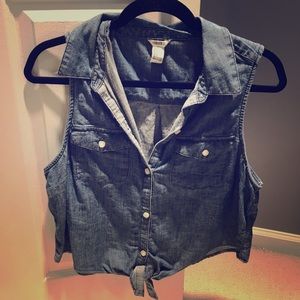 Jean tank top