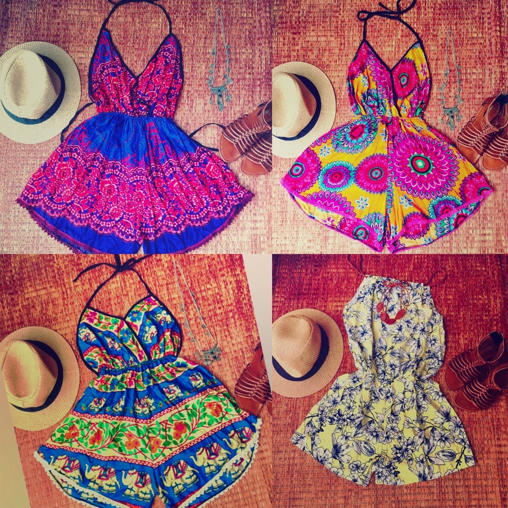 Backless rompers brand new
