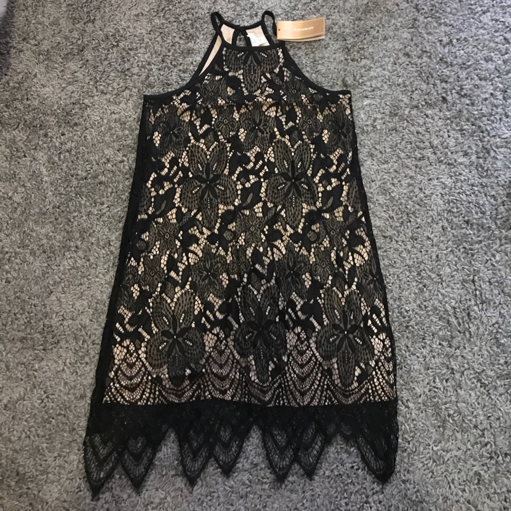 Francesca's Black Lace Dress