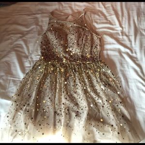 Gold formal dress