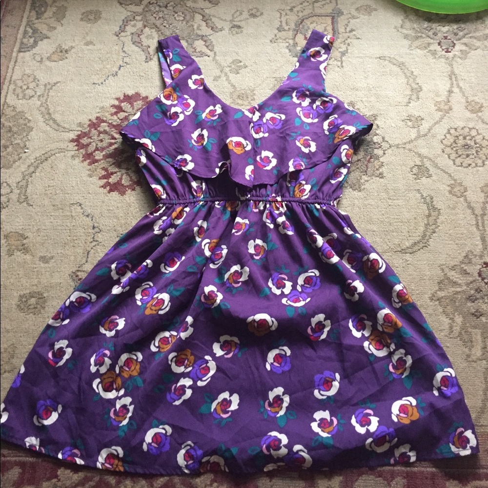 Purple Floral Dress