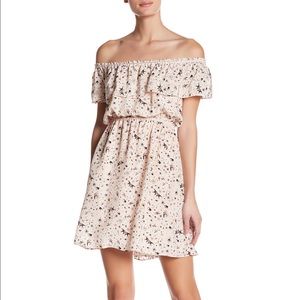 The Kooples Off Shoulder Silk Dress