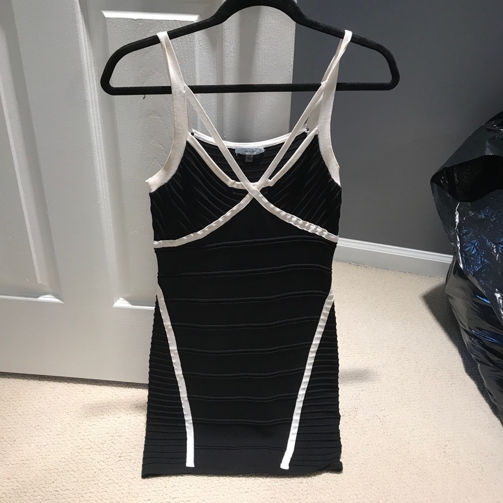 Black and white dress