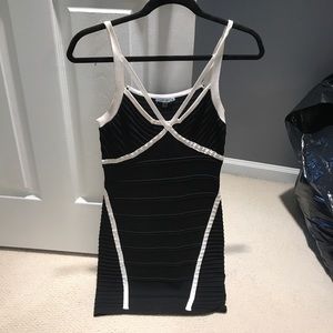 Black and white dress