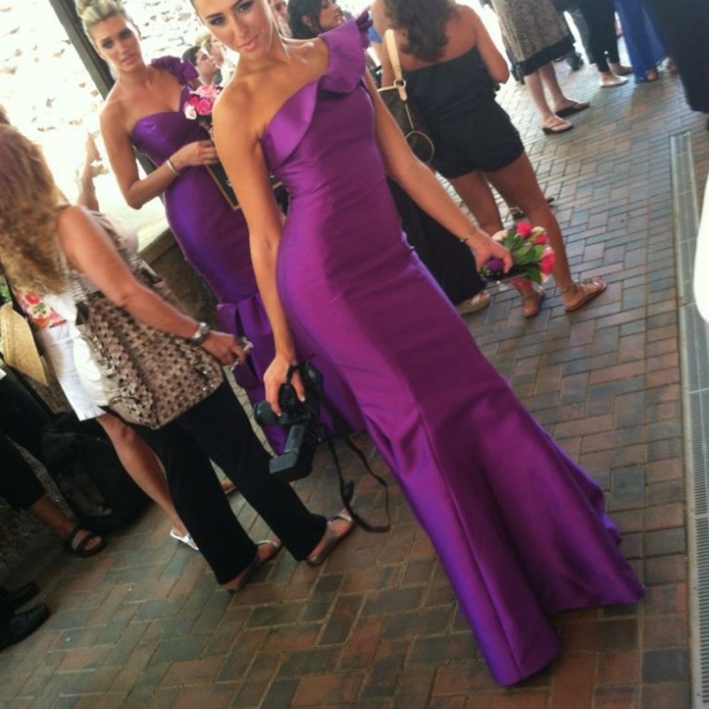 Gorgeous royal purple bridesmaid dress
