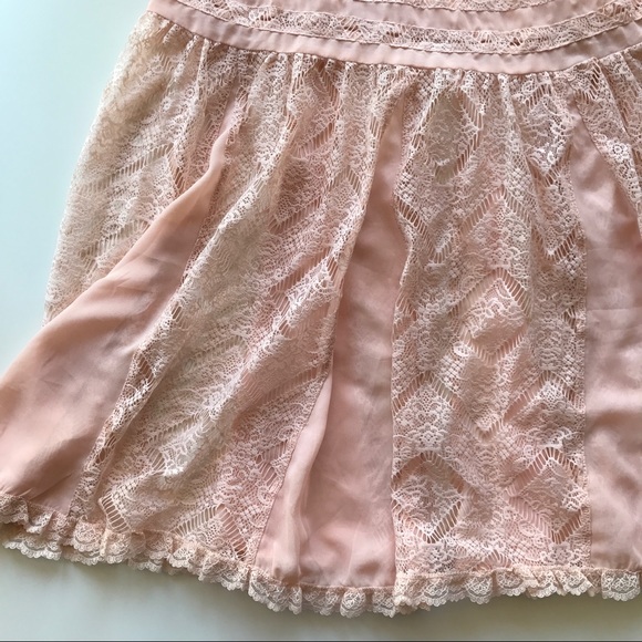Anthropologie Eloise Pink Lace Slip Dress - Picture 4 of 5
