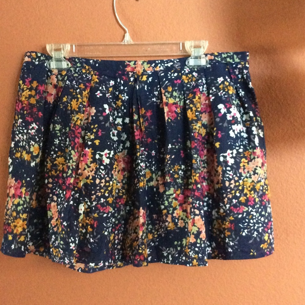 Delia's Floral, multi colored mini shirt
