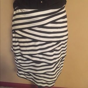 WHBM striped skirt