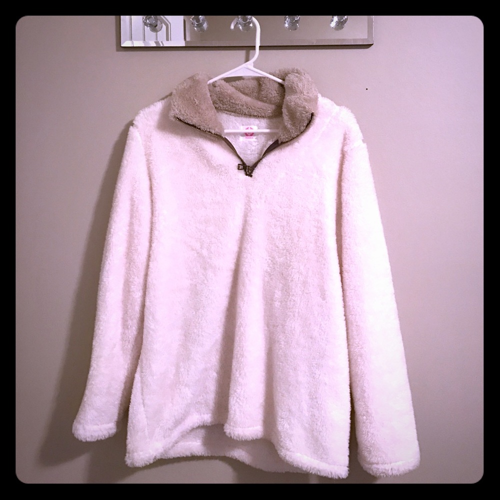 Ivory Sherpa Pullover