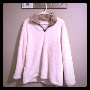 Ivory Sherpa Pullover