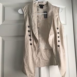 Laced back tan cardigan! New new new!!