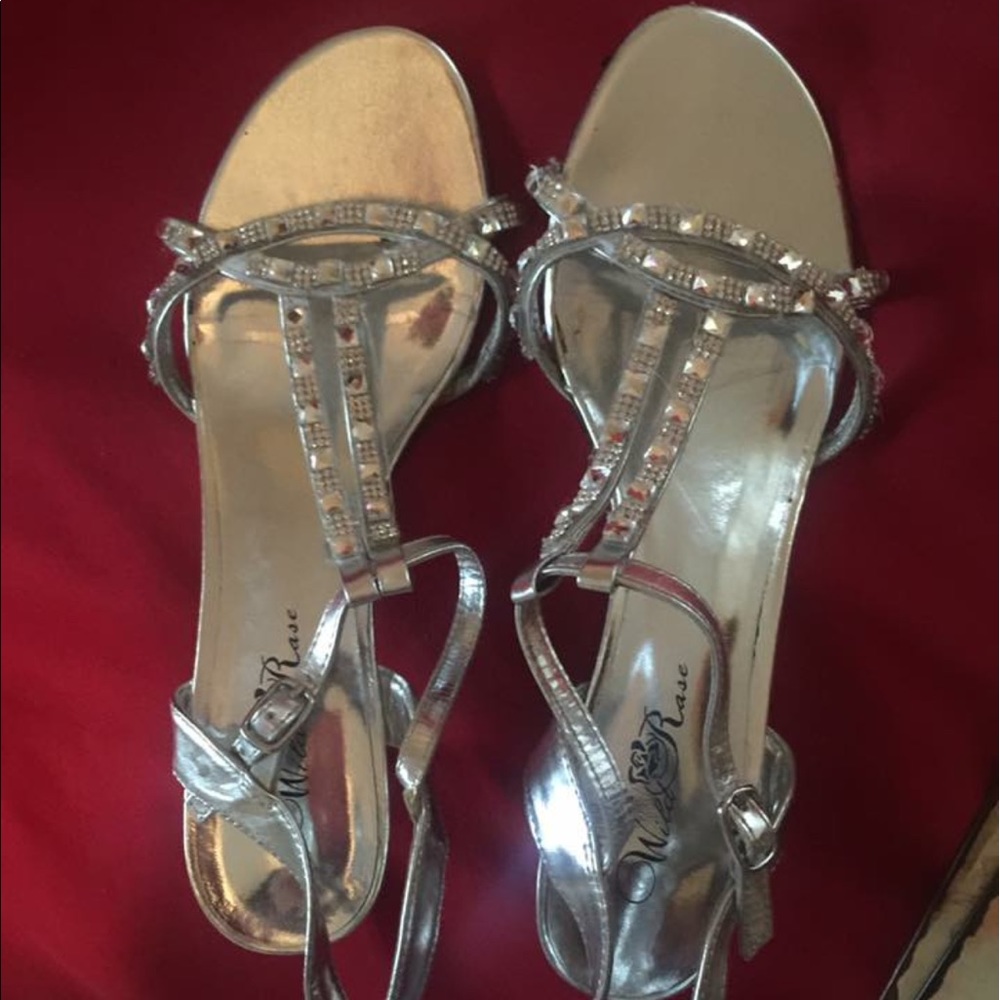 Silver heels