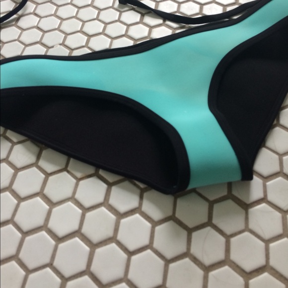 Turquoise Authentic Triangl Bikini - Picture 2 of 6