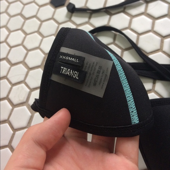 Turquoise Authentic Triangl Bikini - Picture 5 of 6