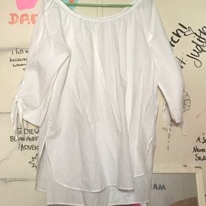 White off the shoulder top