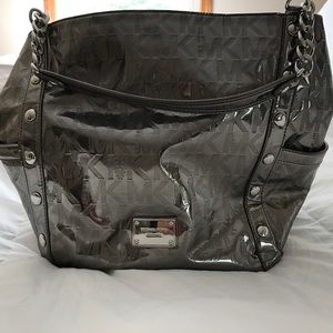 Silver Michael Kors purse