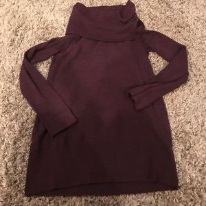 LOFT maroon cowl neck sweater