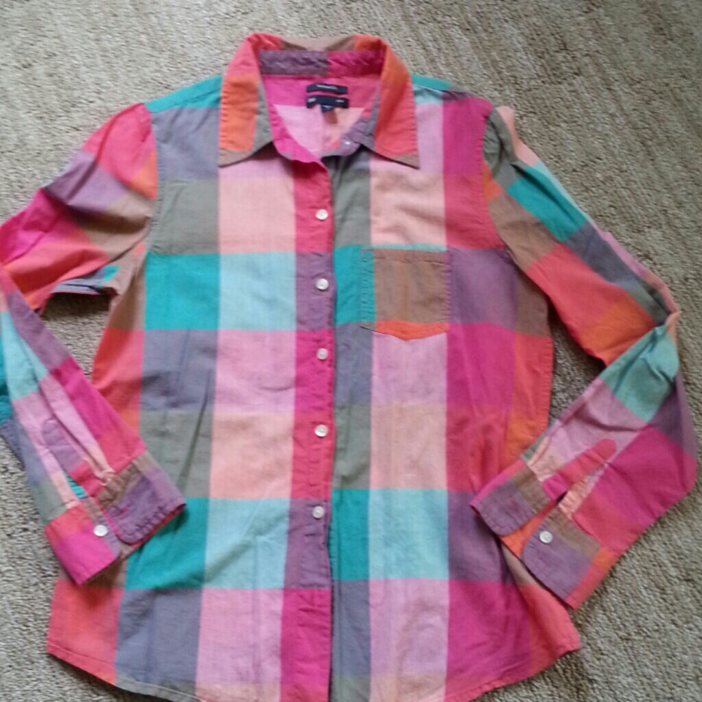 GAP multicolored  Boyfriend style shirt