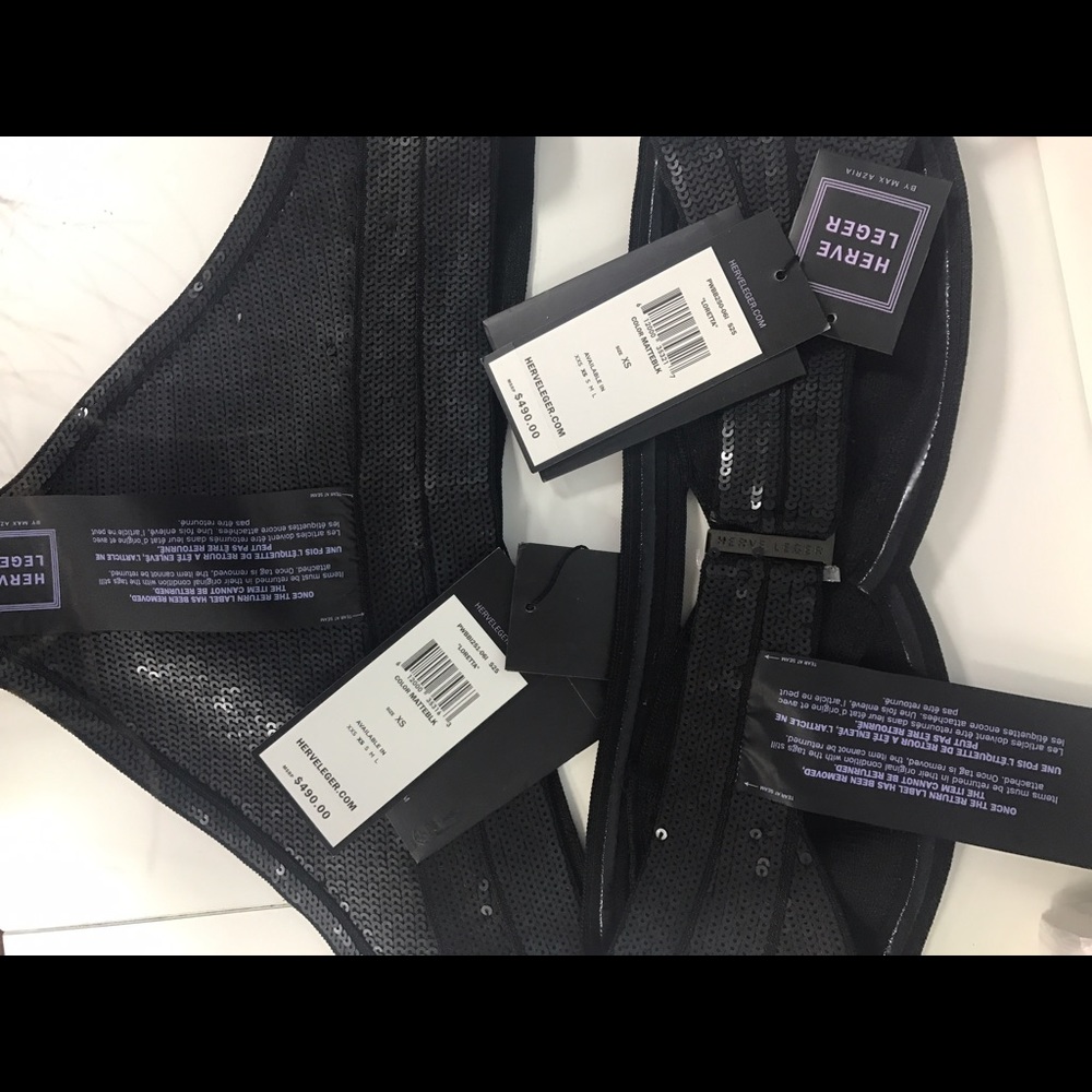 Herve Leger Loretta sequin bandeau bikini - Picture 3 of 3