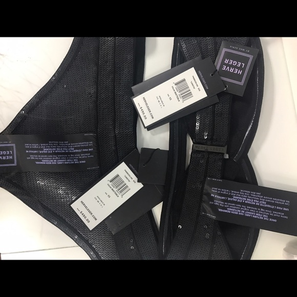 Herve Leger Loretta sequin bandeau bikini - Picture 3 of 3