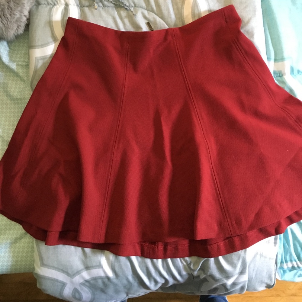 Red skirt
