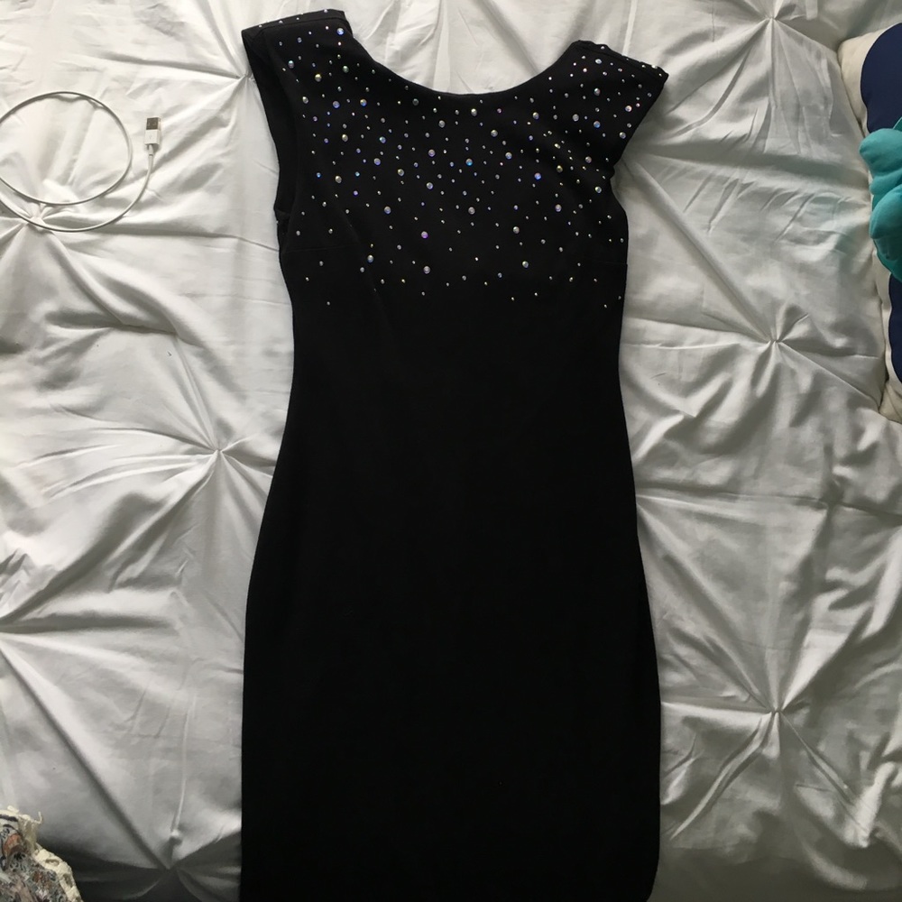 H&M Black body con dress