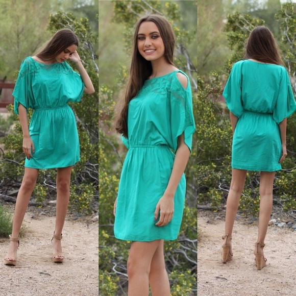 ANGIE Cold Shoulder Dress Size S-L - Picture 2 of 8