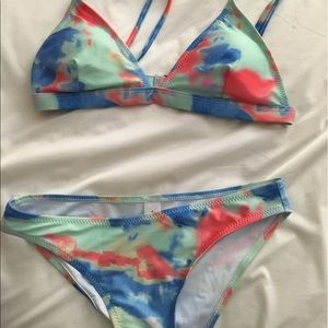 Revolve ~ Tie-dye like swimsuit!! Never worn!