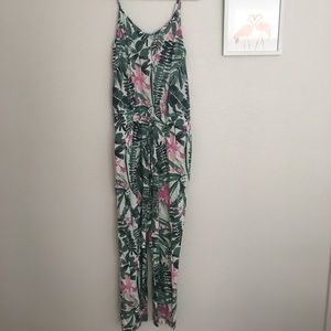 Tropical Pattern Jumpsuit