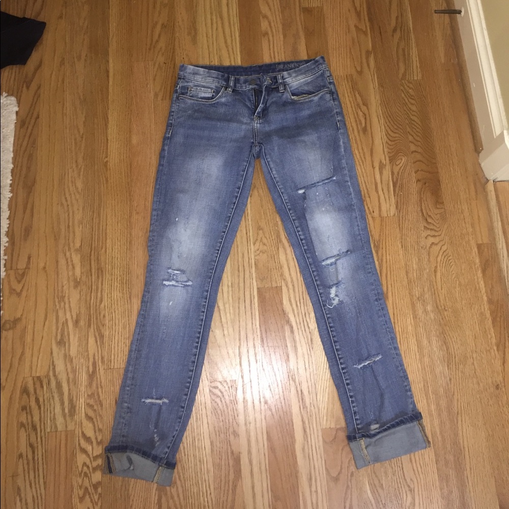 Blank NYC distressed boyfriend jeans