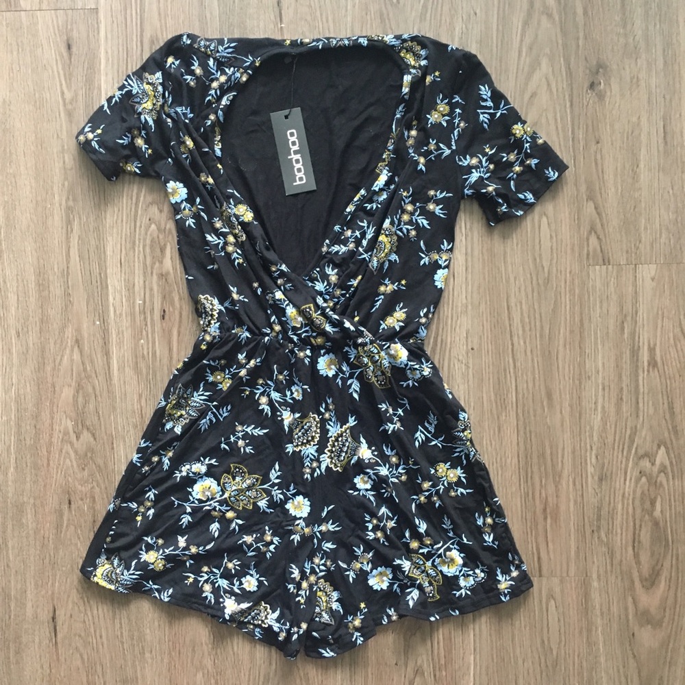 Boohoo floral romper