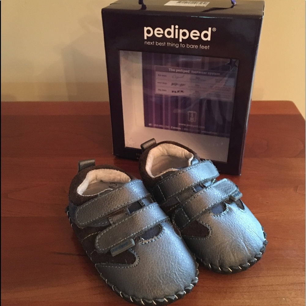 Pediped Grayson Charcoal 12-18 month shoes