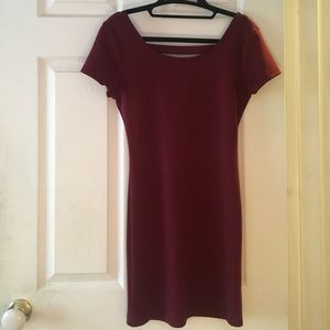 Forever 21 Burgundy Bodycon