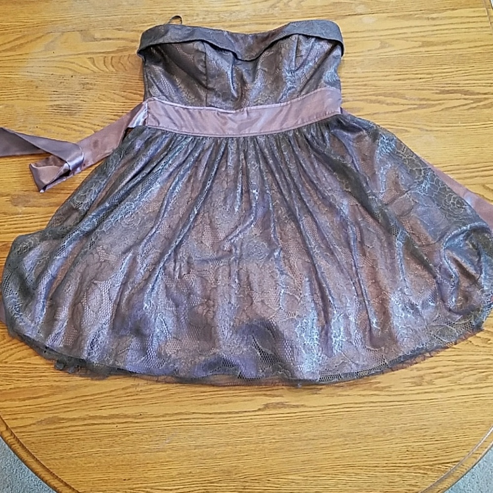 Purple and Gray Homecoming Dress