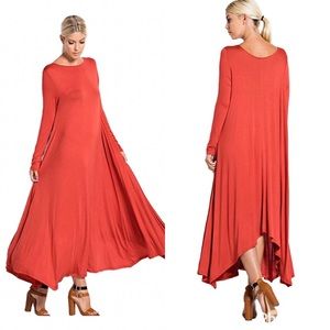 🔥sale Rust Essential 3/4 sleeve Maxi