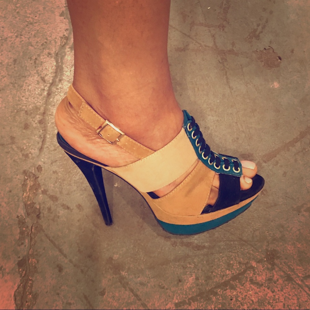 Heeled casual sandals