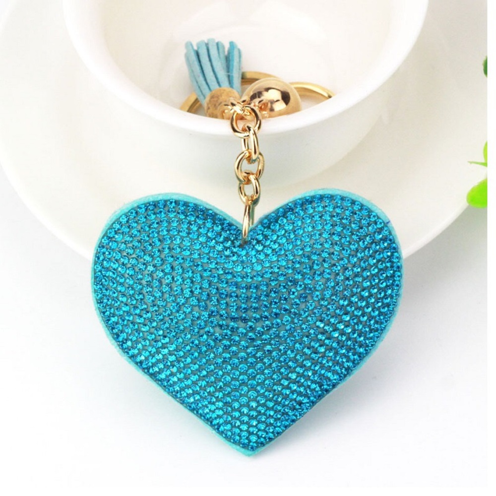 💕Turquoise Heart Purse Charm💕 - Picture 2 of 3