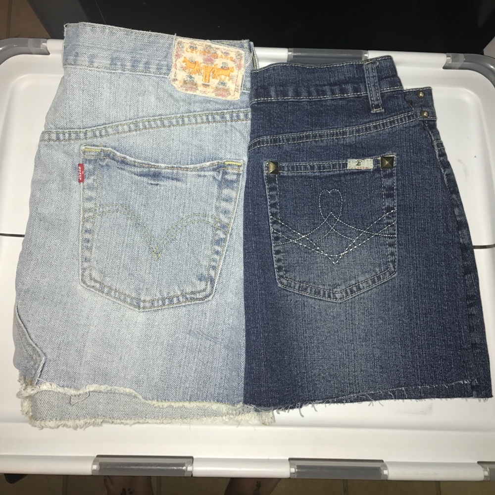 Jean skirts bundle of 2