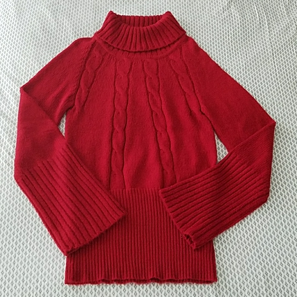 NWOT Nine West Red Bell Sleeve Sweater