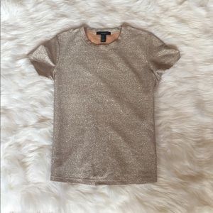 Sparkly Champagne Colored Shirt