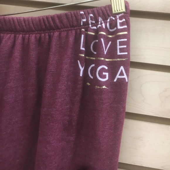 Spiritual Ganster Red sweatpants peace love yoga - Picture 2 of 4