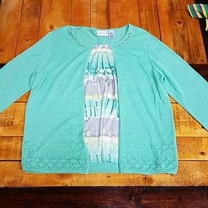 One piece shirt and sweater