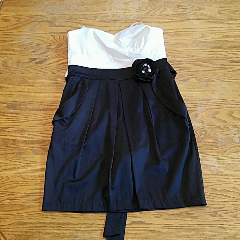 Black and White Cocktail Dress