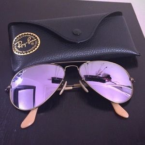 Lilac Ray Ban sunglasses