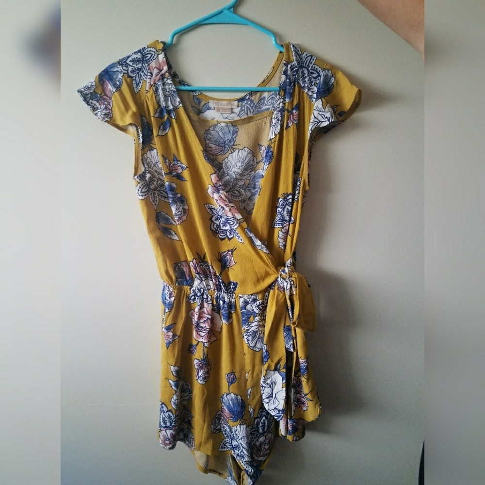 Floral Wrap Style Romper