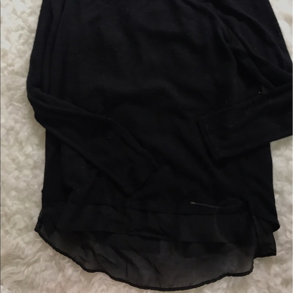 Tops - Black top with sheer back Tops - Black top with sheer back
