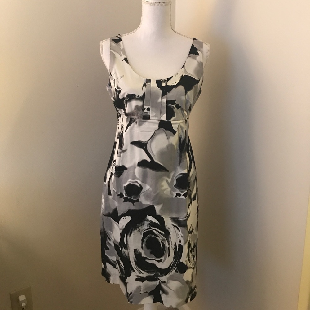 Black and White Floral Dress