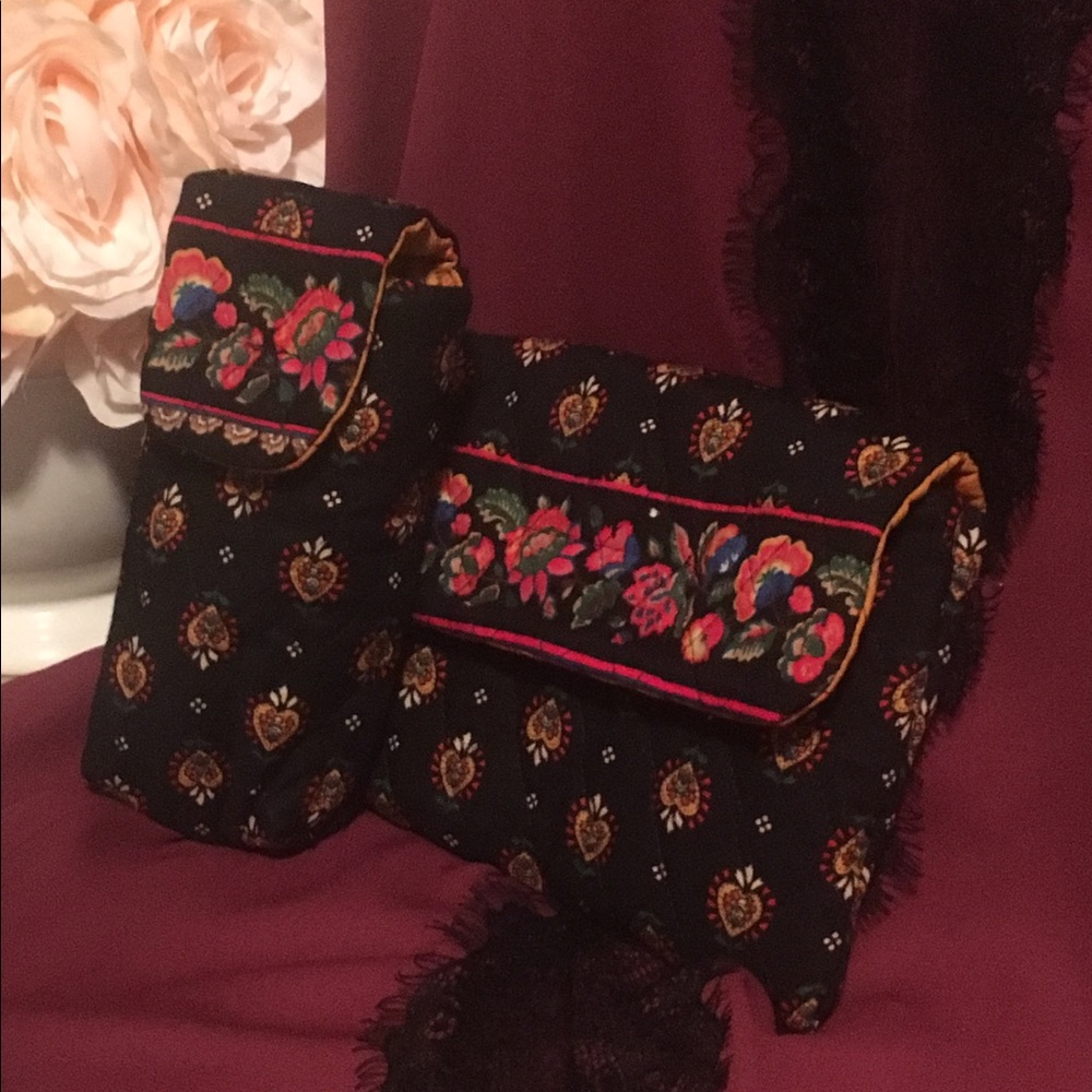 Vera Bradley Phone holder and cosmetic case