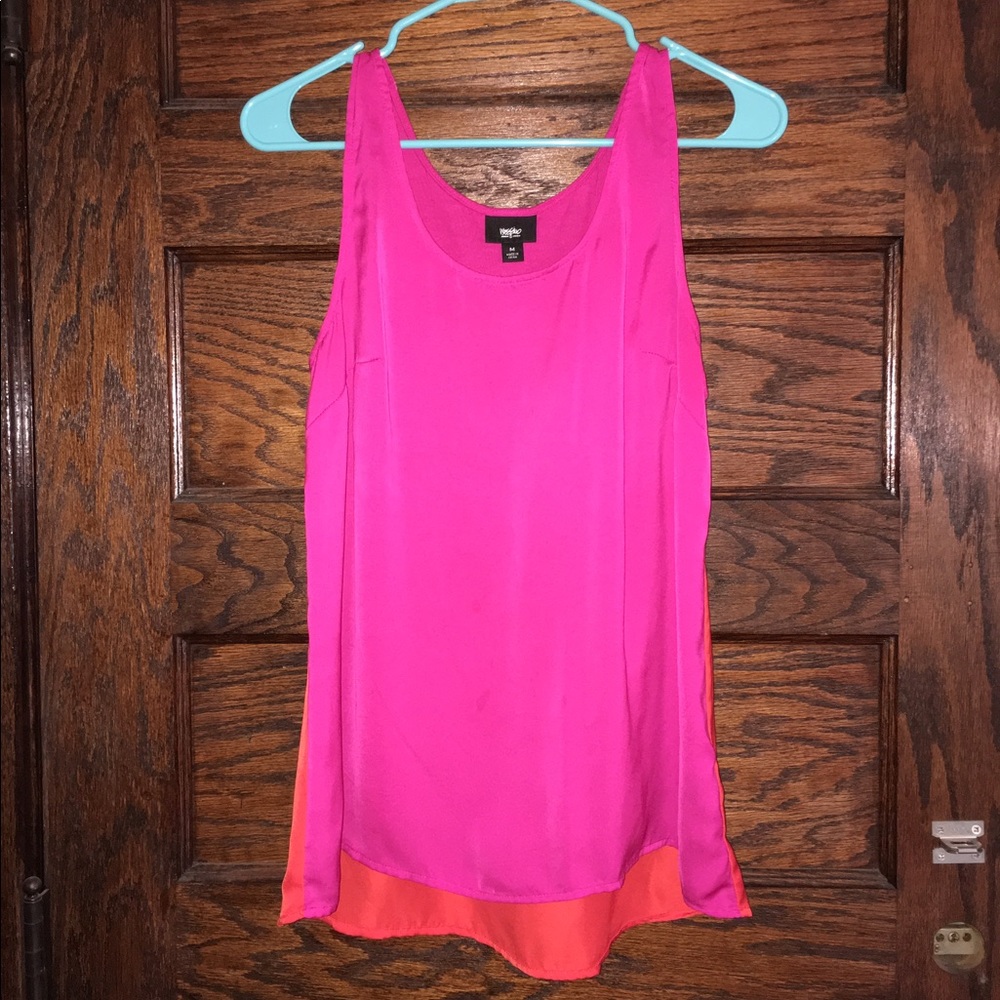 ❌SOLD❌ Two-Tone Hot Pink & Orange Mossimo Tank Top